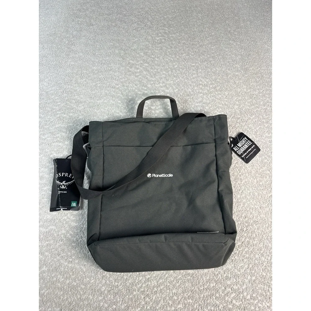 NEW Osprey Arcane Zip Top Tote Backpack I Stonewash Black Embroidered